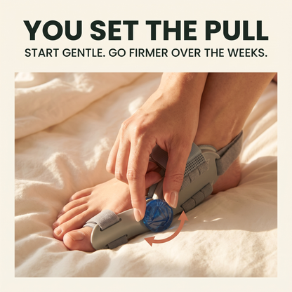 Turn the knob to set the pull