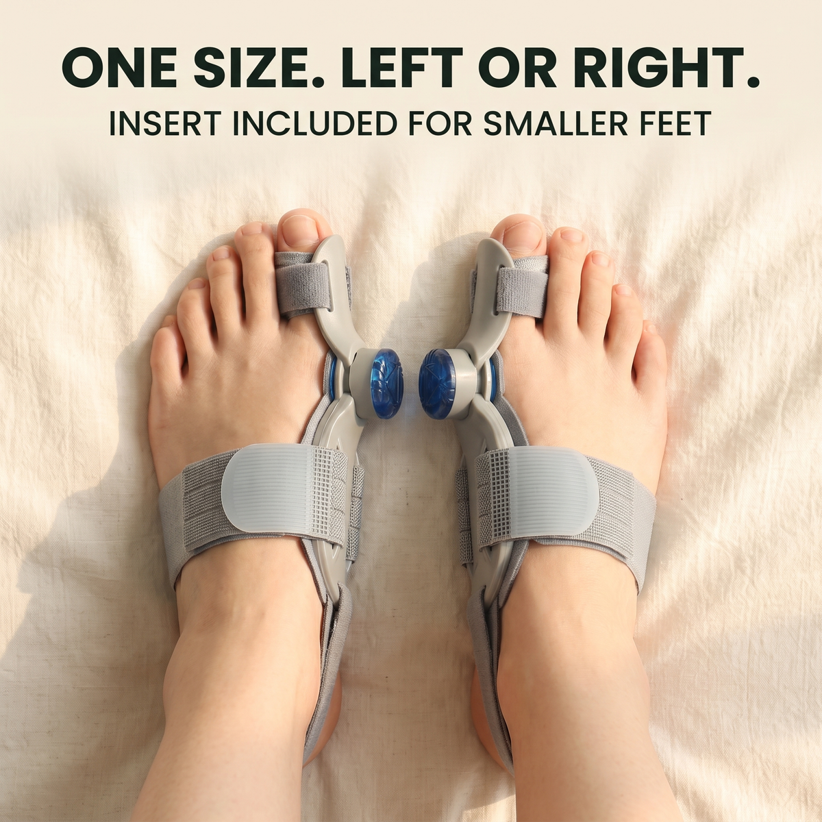 One size, fits left or right foot